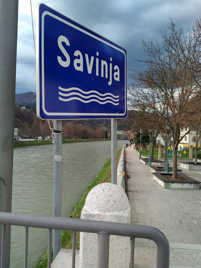 Savinja-Schild